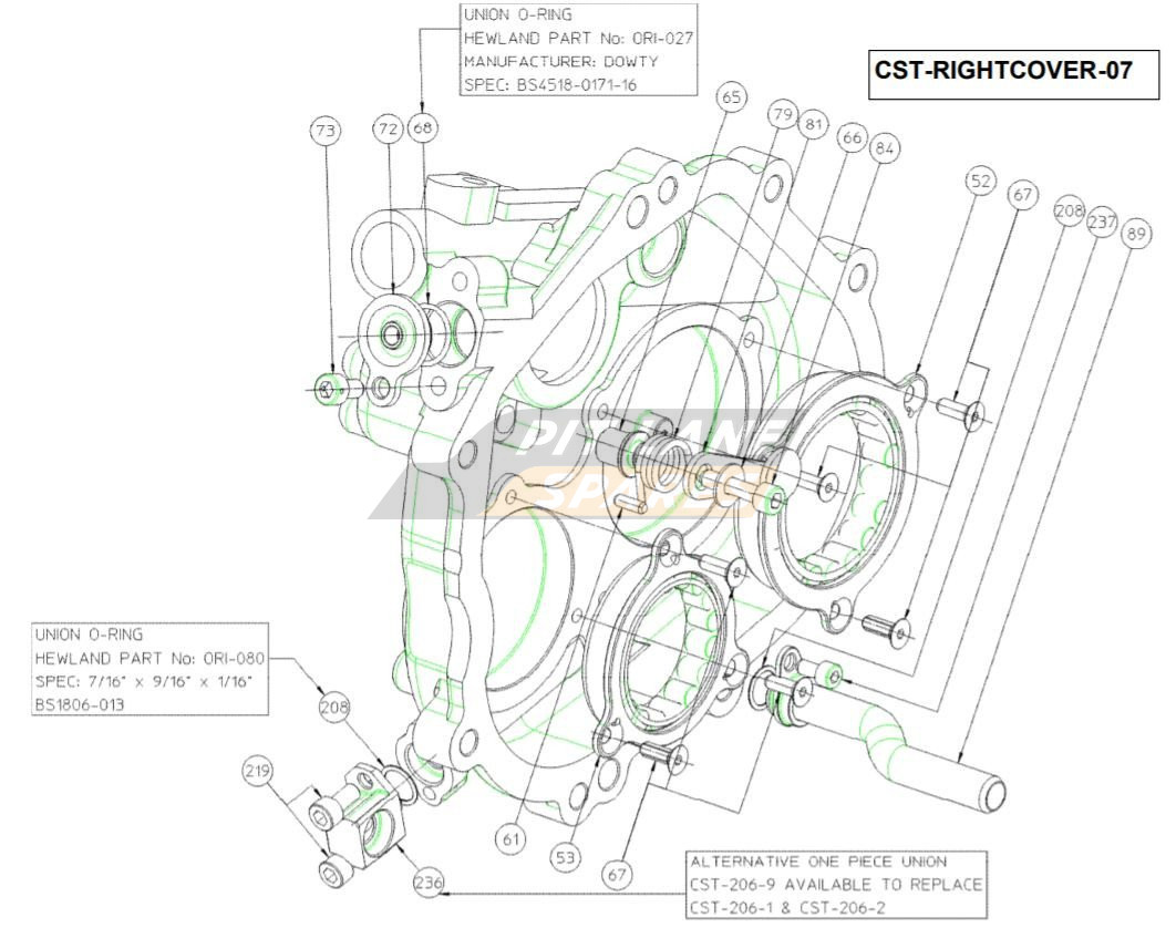 RIGHT COVER Diagram